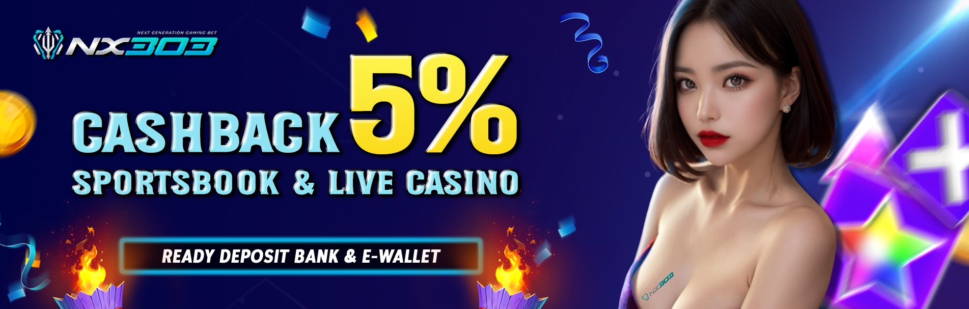 CASHBACK SPORTSBOOK DAN LIVECASINO 5%