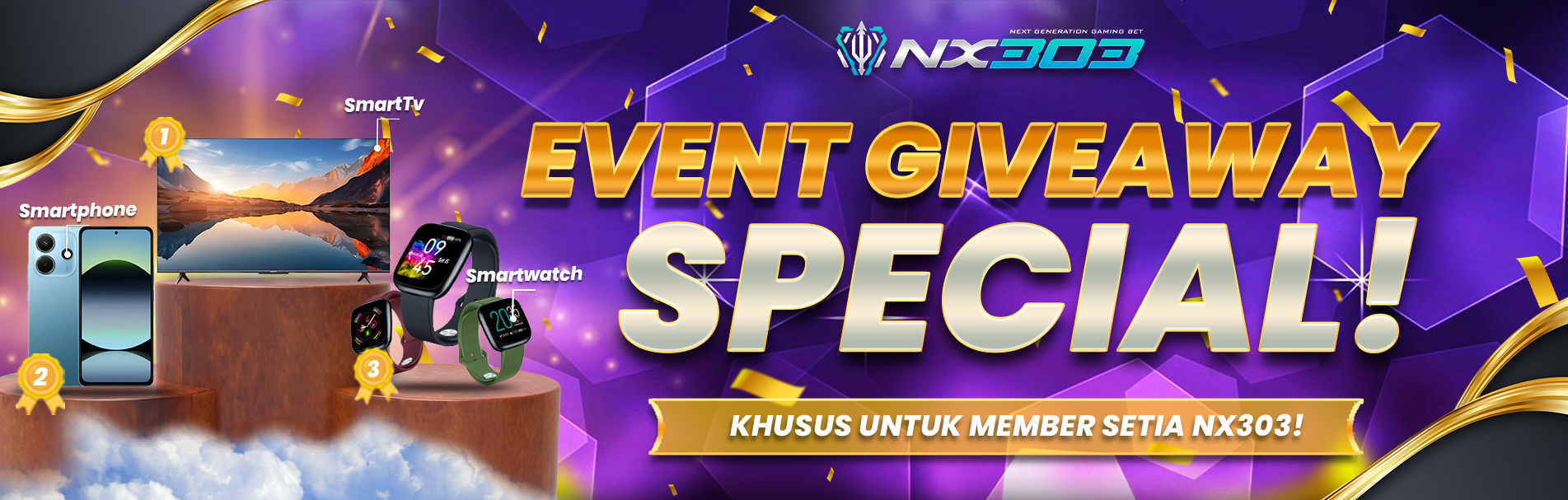 GIVEAWAY SPESIAL KHUSUS UNTUK MEMBER SETIA NX303