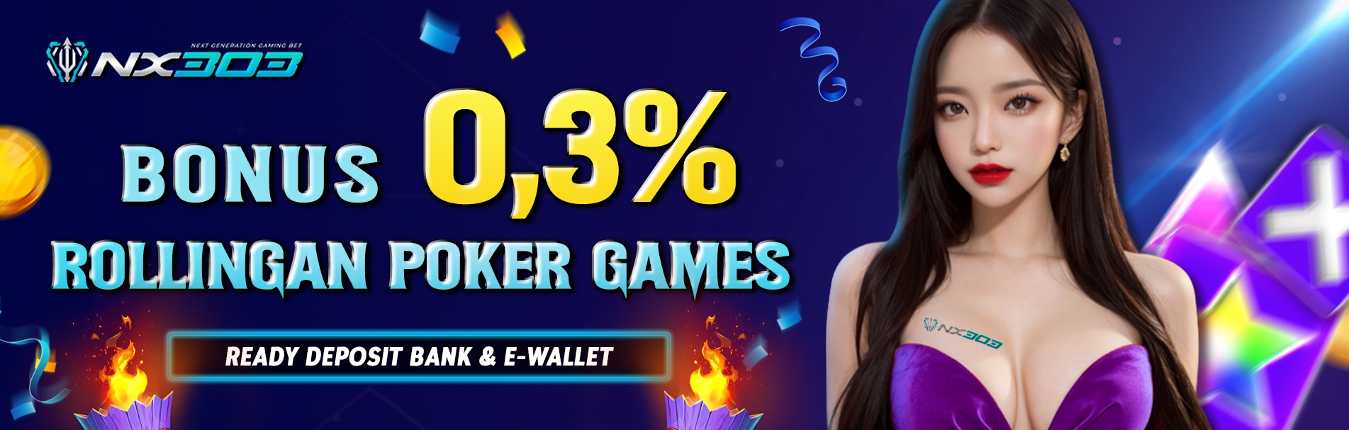 HOME BONUS ROLLINGAN POKER GAMES 0.3%