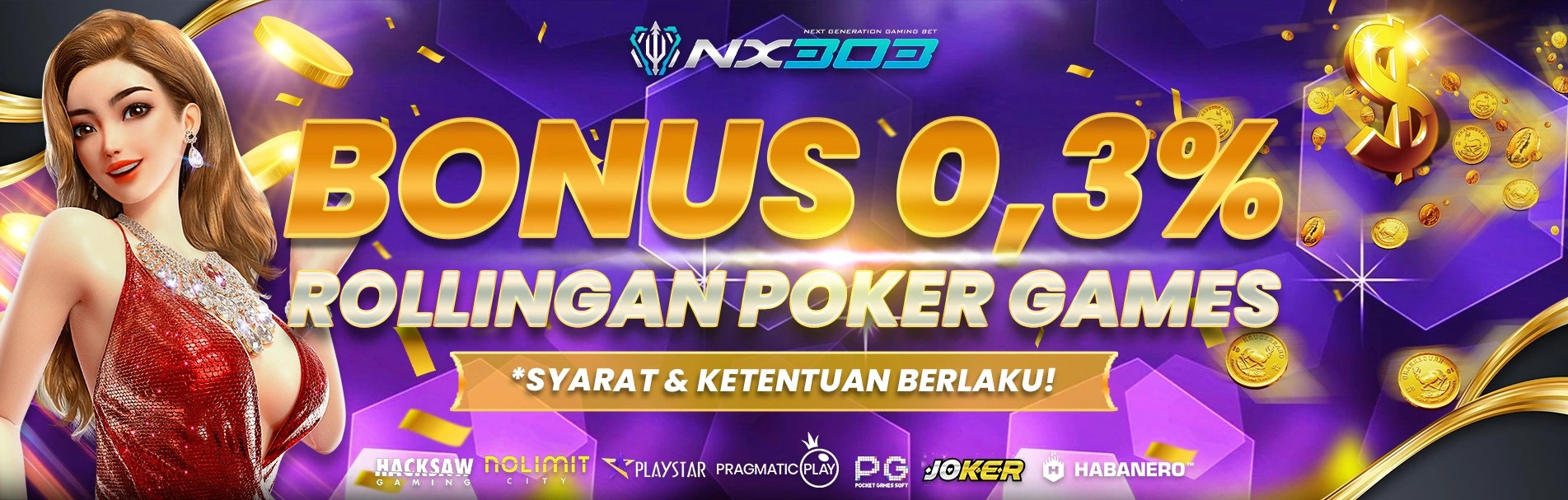 HOME BONUS ROLLINGAN POKER GAMES 0.3%
