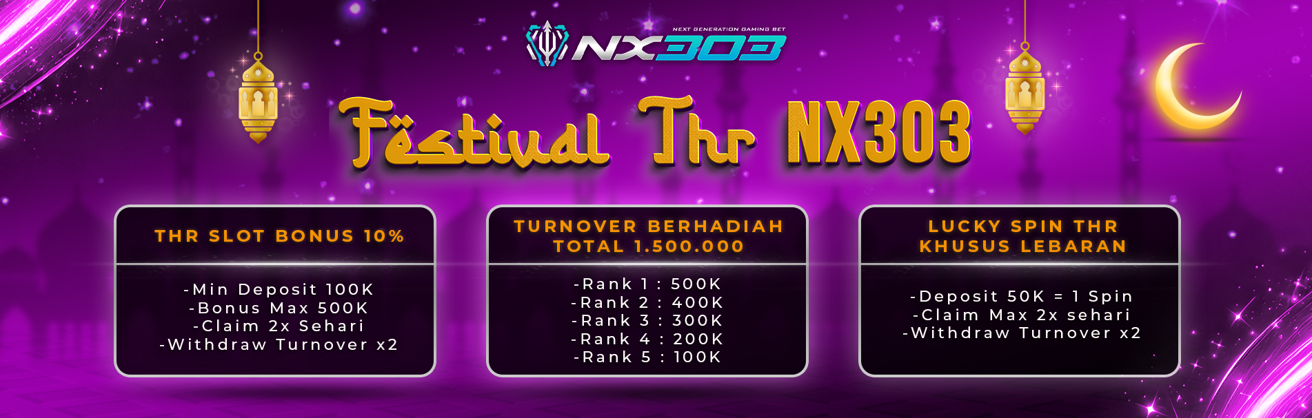 FESTIVAL THR NX303 2026