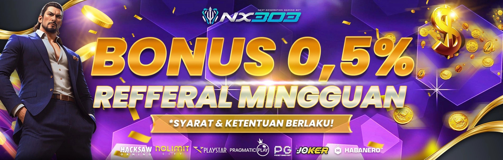 HOME BONUS REFFERAL MINGGUAN 0.5%
