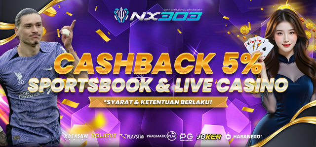 CASHBACK SPORTSBOOK DAN LIVECASINO 5%