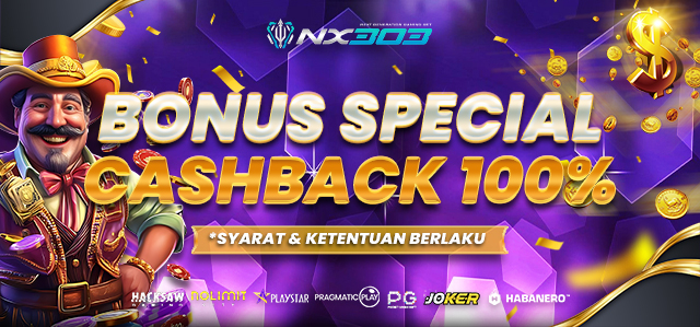BONUS CASHBACK 100%