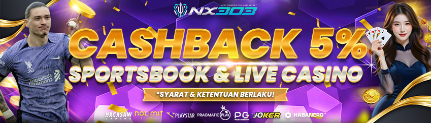 CASHBACK SPORTSBOOK DAN LIVECASINO 5%
