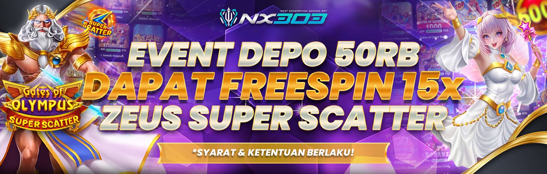 EVENT KHUSUS DEPOSIT Rp50.000  