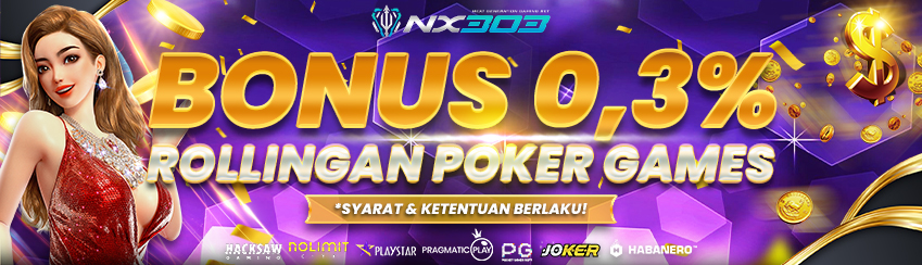 BONUS ROLLINGAN POKER 0,3%