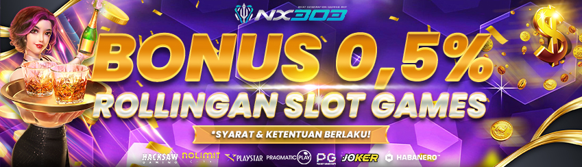 BONUS ROLLINGAN SLOT 0,5%